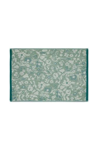 Coincasa πετσέτα χεριών βαμβακερή με all-over floral motif 60 x 40 cm - 007377561 Πράσινο Μέντας